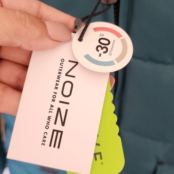 Noize Addie-G Women’s Vegan Down Parka – Cruelty-Free Winter Coat, Atlantic Teal - Picture 8 of 9